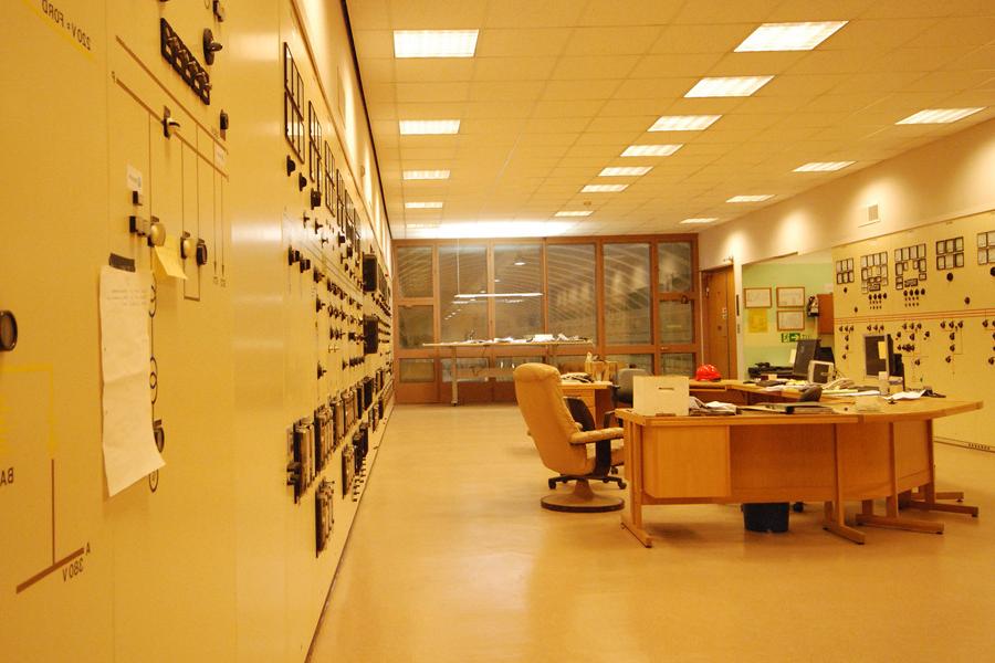 The original control room in Nedre Røssaga is no longer in use. 